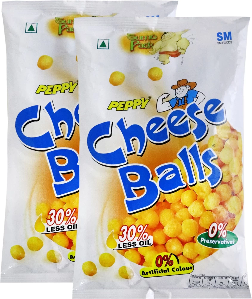 150 cheese balls pouch peppy original