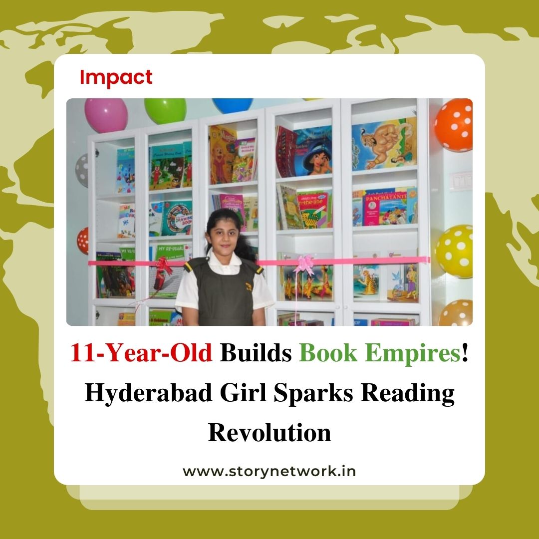 11-Year-Old Builds Book Empires! Hyderabad Girl Sparks Reading Revolution
