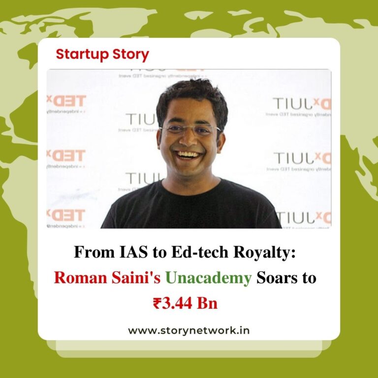 From IAS to Ed-tech Royalty: Roman Saini's Unacademy Soars to ₹3.44 Bn