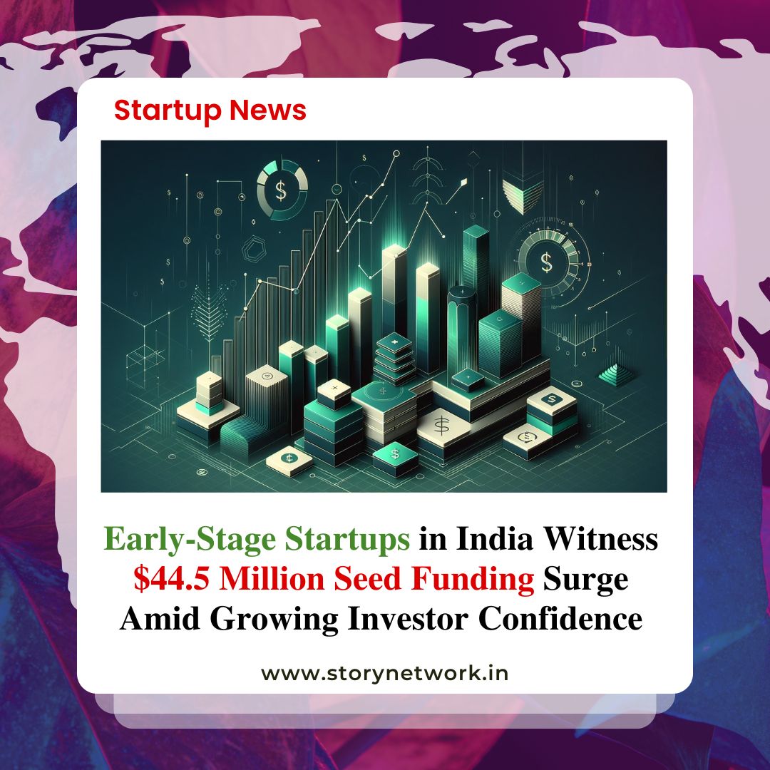 Early-Stage Startups in India Witness $44.5 Million Seed Funding Surge Amid Growing Investor Confidence