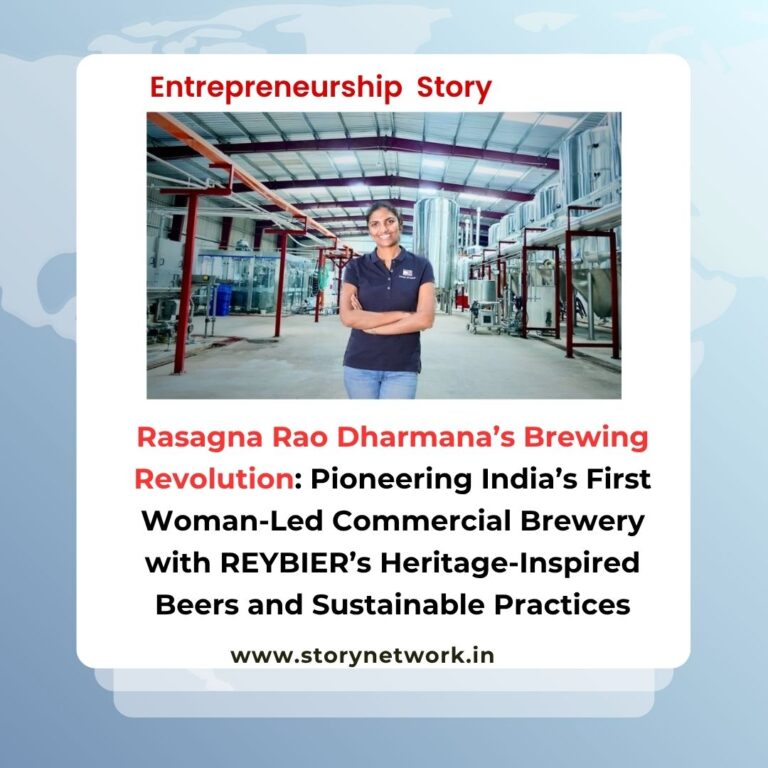 Rasagna Rao Dharmana’s Brewing Revolution: Pioneering India’s First Woman-Led Commercial Brewery with REYBIER’s Heritage-Inspired Beers and Sustainable Practices
